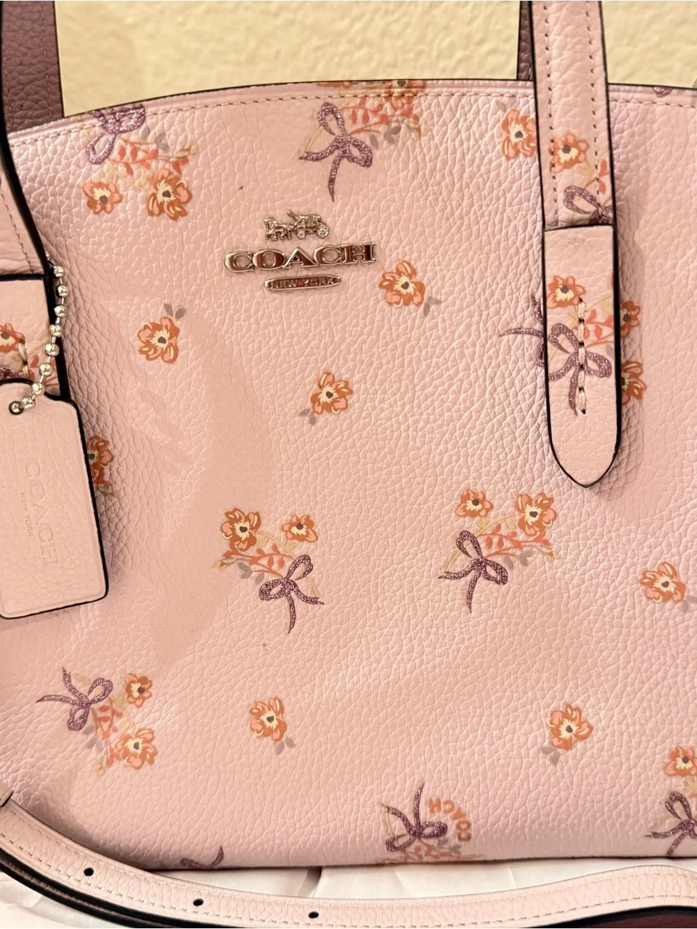 Coach Charlie 28 in floral pink ice print. Review call outs!!